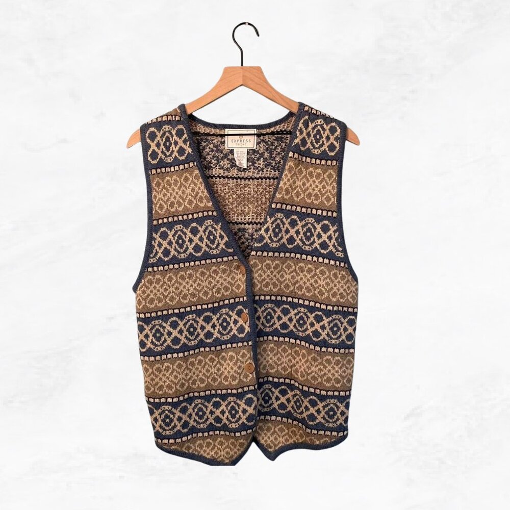 Vintage Tricot Knitted Vest